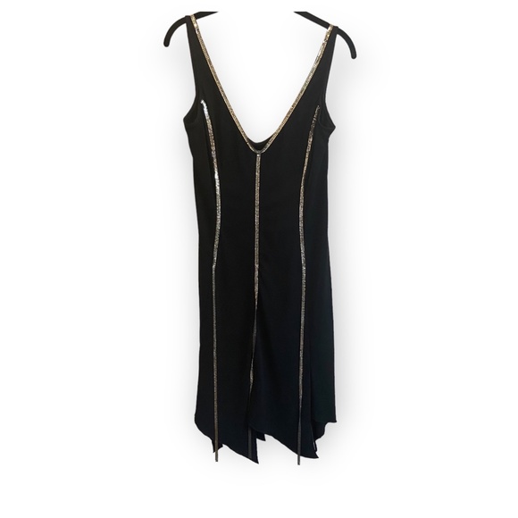 Moda International Dresses & Skirts - Moda International Black Tank Dress with Sequin Detail Size 12